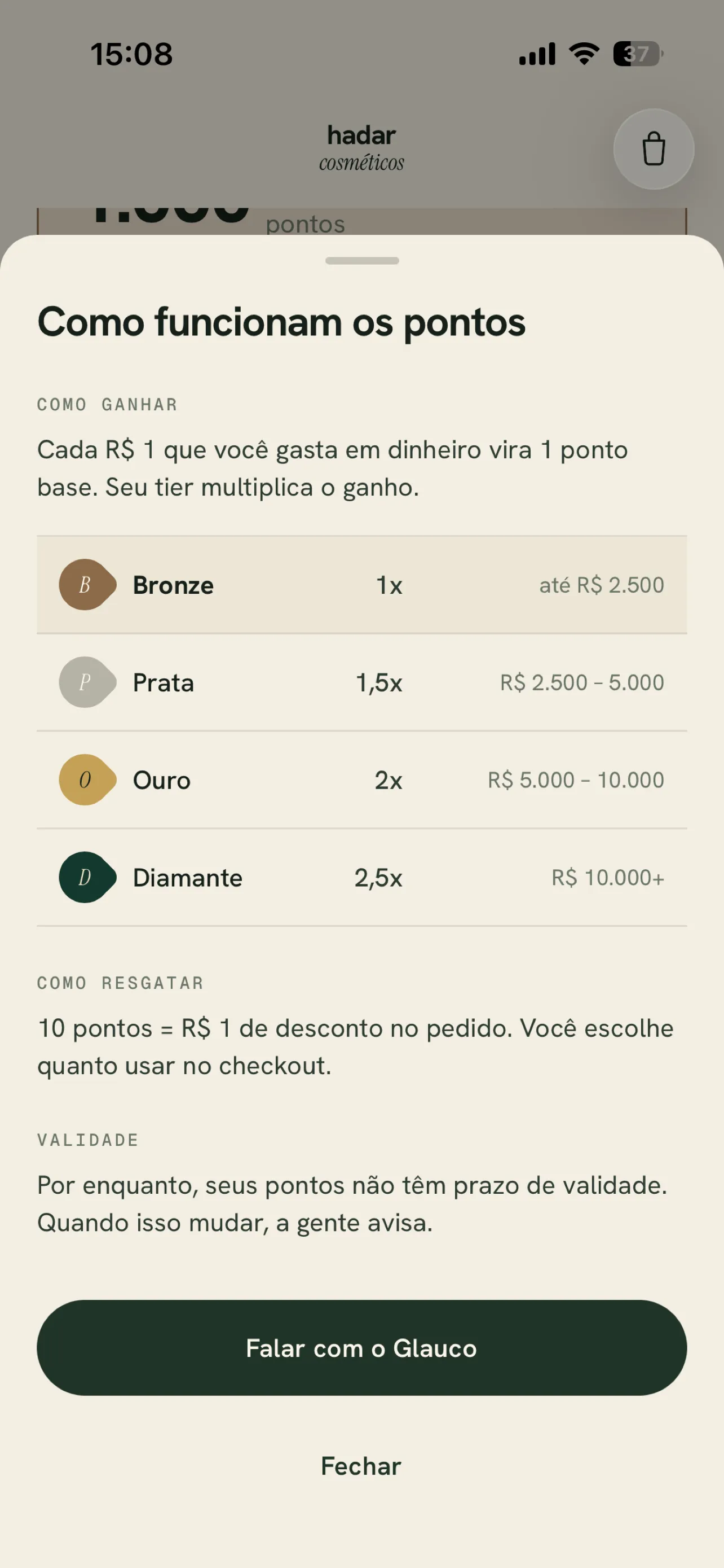 Hadar — tiers
